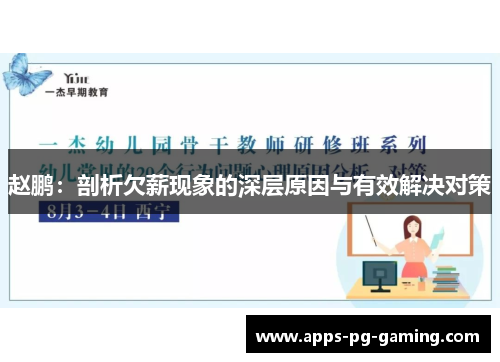 赵鹏：剖析欠薪现象的深层原因与有效解决对策